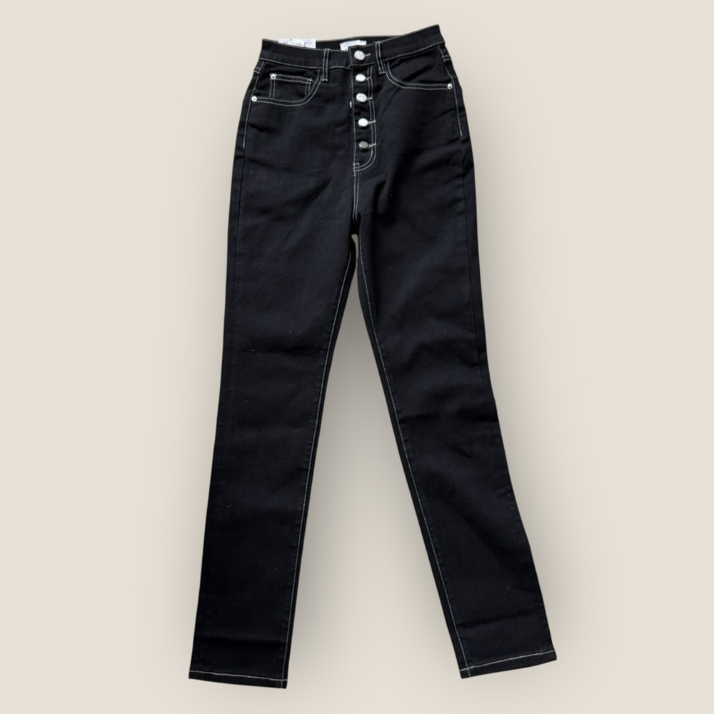 WeWoreWhat - High Rise Skinny Jeans – Black, Size 27, NWT - Picture 2 of 9